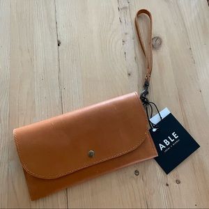 Brand New - ABLE Mare Phone Wallet in Cognac